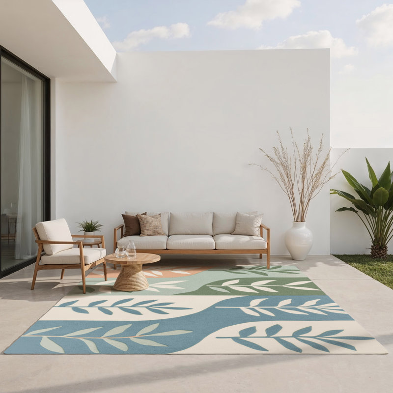 Tapis intérieur et extérieur Soft Bloom, Rectangle 1 pi 6 po x 2 pi 6 po