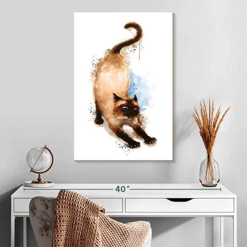 Siamese, 30" H x 20" W