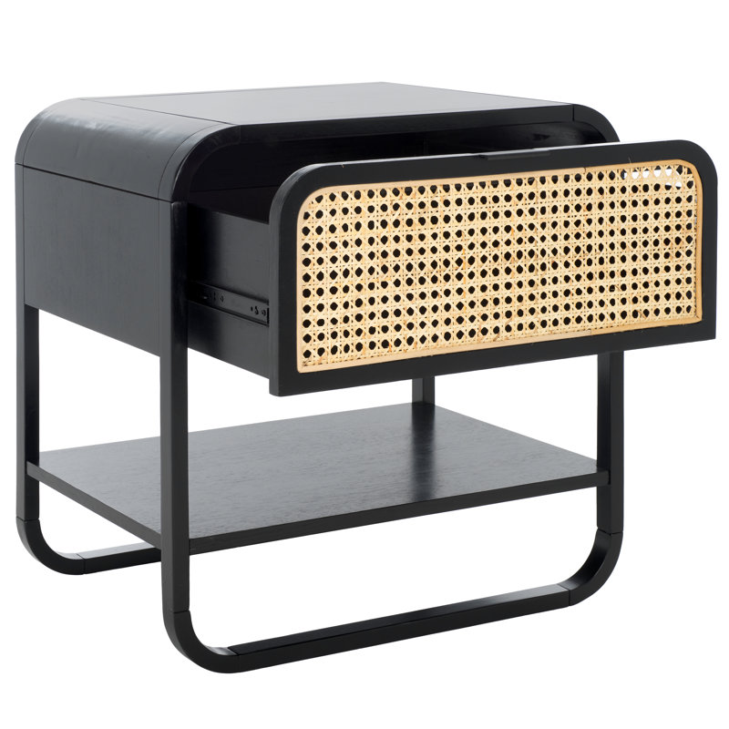 Beren 24'' W Nightstand, Black