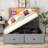 Wood Hydraulic Platform Bed With Storage Led Headboard-177801351-177373549