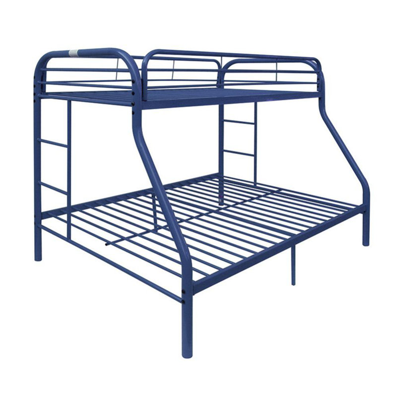 Kuehl Bunk Bed with Built-in Ladder, Navy Blue, Twin XL over Queen