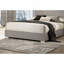 Mobilier de chambre à coucher contemporain avec tête de lit à finition UV et tête de lit taupe clair 1pc-1112409135