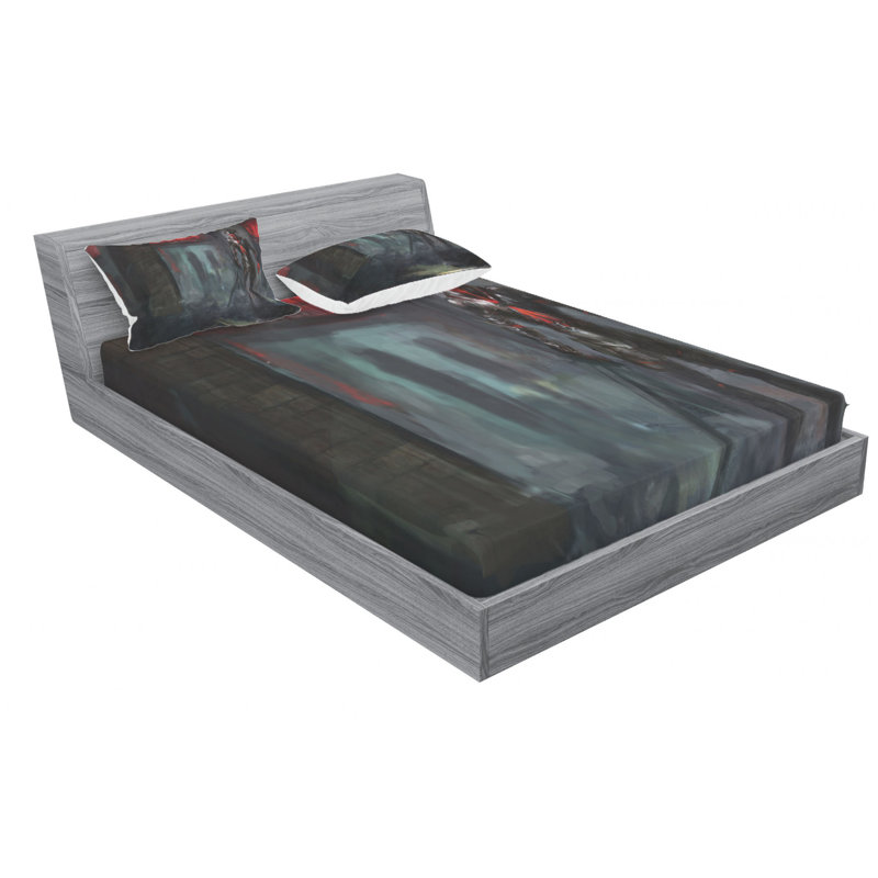 Microfiber Sheet Set, Queen Sheet Set with Fitted Sheet