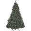 Arbre d'ornement décoratif 9 pi avec pin 105, 1200 transparents, 2317 pointes, 69 po, matériau mixte