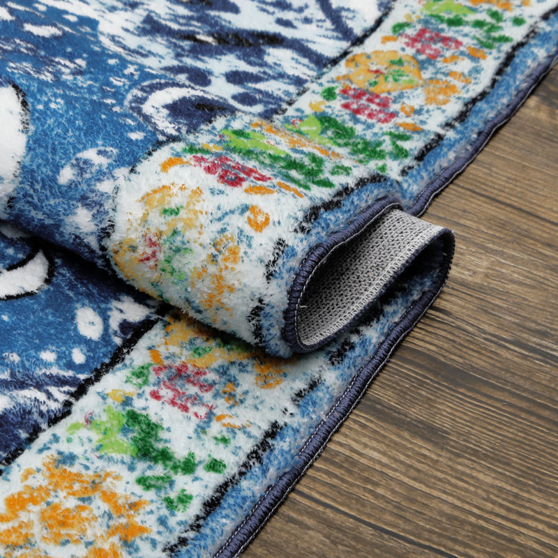 Caldarelli Washable Oriental Indoor Rug, Rectangle 6.56' x 9'