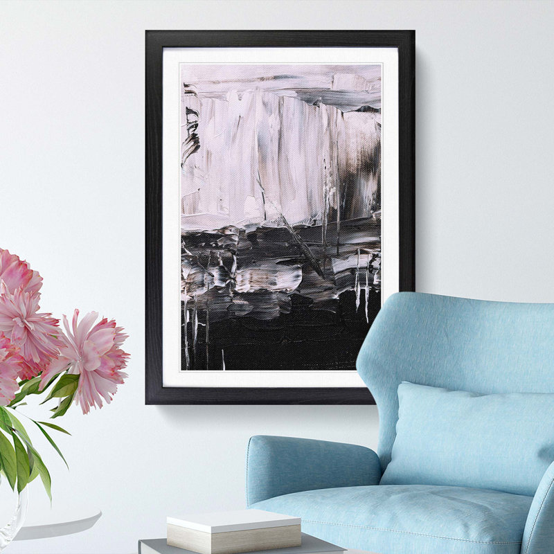 Abstract Vol.392 by S.Johnson - Framed Print, Black Framed, 65cm H x 48cm W x 2cm D