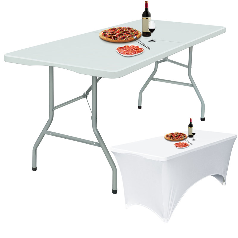 Tables pliantes portatives 72 po, Blanc