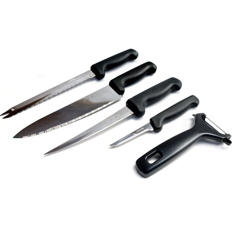 Ceramic Knife Set of Kitchen,3 inch, 4 inch, 5 inch, 6 inch White Ceramic Blade All in One Knives with 6 inch Bread Knife Utility Chef Knives with