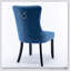 Ensemble de chaises de salle à manger rembourrées en velours de bois massif Nikki-626728682