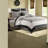 Elegant 7 Piece Bedding Set, Black Quilted With Modern Style