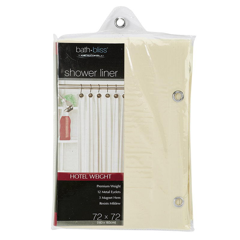 Doublure de rideau de douche avec ourlet lesté Falko, Beige