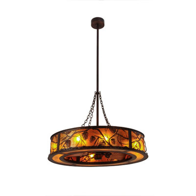 Whispering Pines Downrod Ceiling Fan