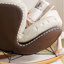 Chaise berçante moderne rembourrée