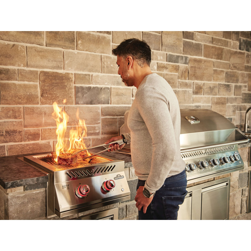 Built-In 700 Series 18" Dual Infrared Burner, Stainless Steel, Liquid Propane