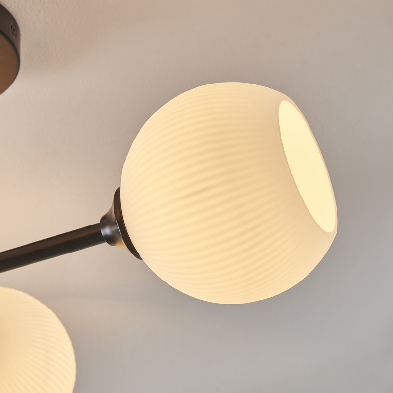 Dymphia 3-light Dimmable Semi Flush Mount