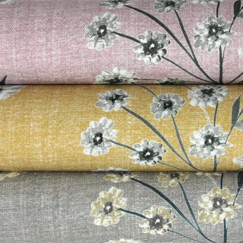 Fritts Indoor / Outdoor Floral Square Cushion, Soft Grey, 60cm x 60cm