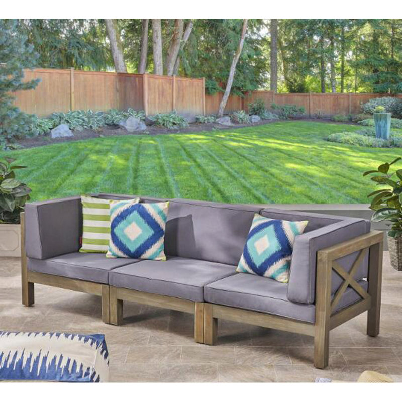 Brava X-Back 3 Seater Outdoor Sectional Sofa Set