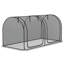 Tentes et abris de camping durables, conception en acier PEHD noir, protection de jardin