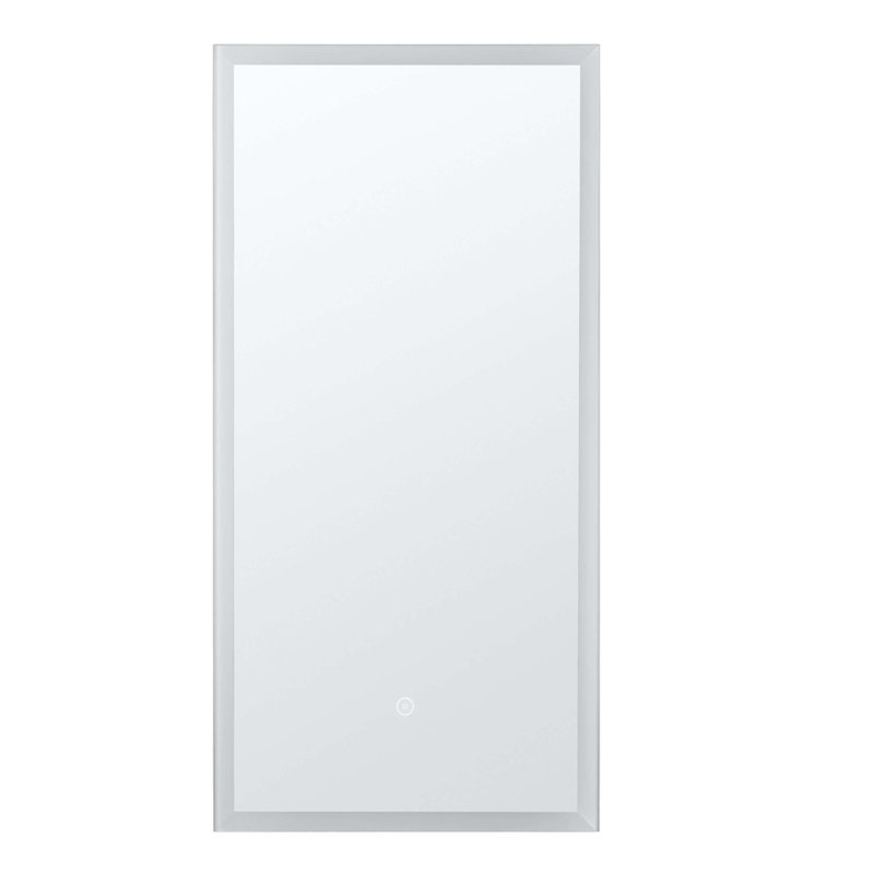 FINE FIXTURES Armoire à pharmacie intelligente à DEL Aura avec chargement sans fil Qi, miroir anti-buée et éclairage 3 couleurs à intensité variable