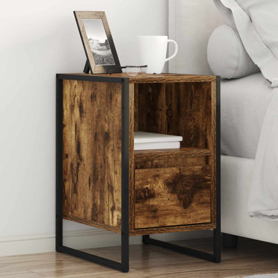 39.5cm W Manufactured Wood Bedside Table