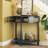 Antique Green Half Moon End Table With Rattan Sliding Doors, Semi Circle Console Table With 2 Drawers And Storage Shelf-2026044847