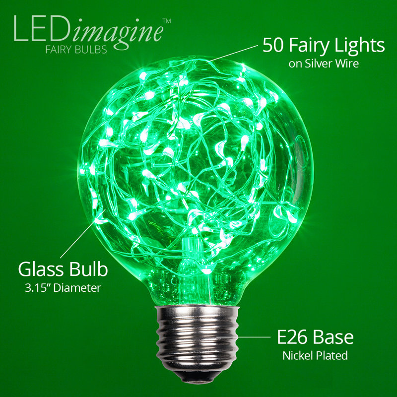 25 Watt Equivalent G80 LED, Non-Dimmable Light Bulb E26/Medium (Standard) Base