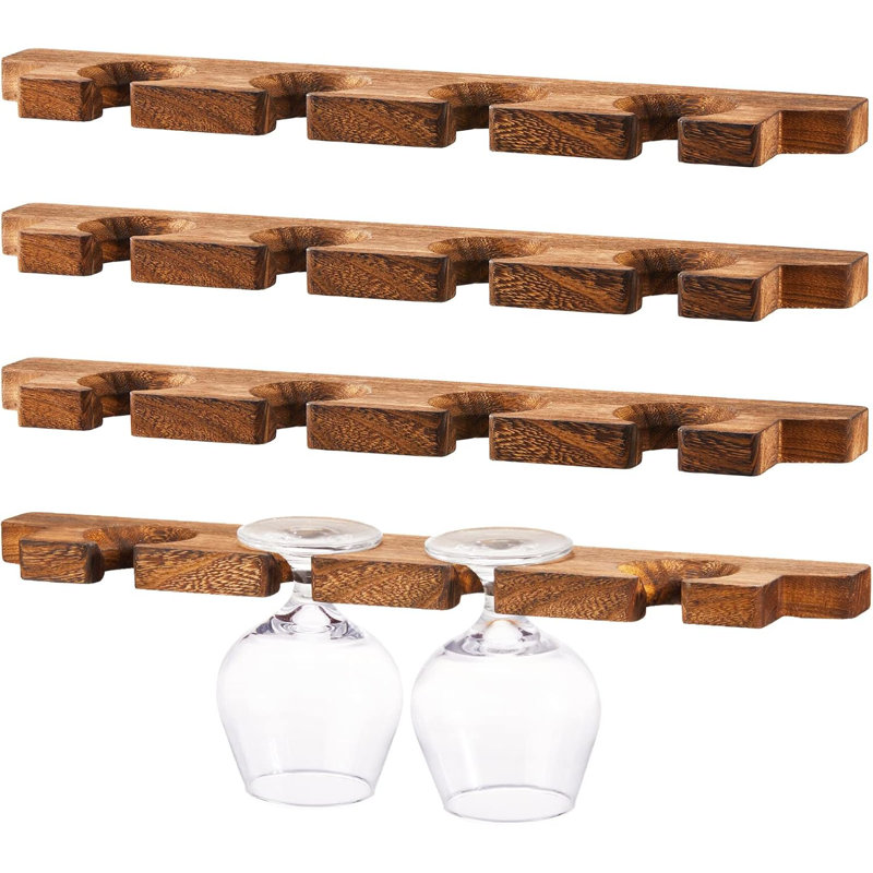 Wall Mounted Wooden High Footed Cup