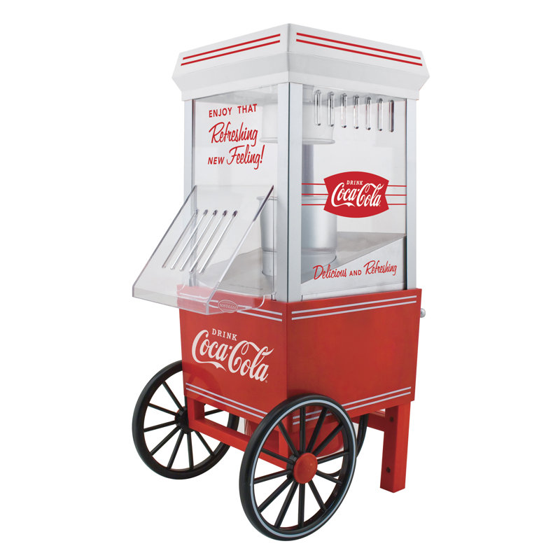 Générateur de maïs soufflé pour air chaud 12 gobelets nostalgie coca-cola