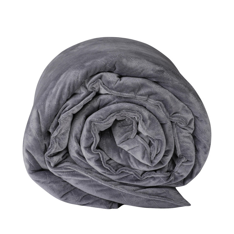 Gray Ultra-Soft Plush Weighted Blanket 60" x 80" - 20 lbs