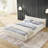 Queen Size Upholstered Bed Frame With Curved Headboard, No Box Spring Required-126605963