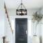 Luminaire suspendu de style campagnard en métal à 4 lumières de 17,71 pouces à intensité variable pour ferme de style industriel-1773844422