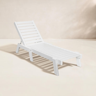 POLYWOOD® Captain 25" Patio Chaise Lounge