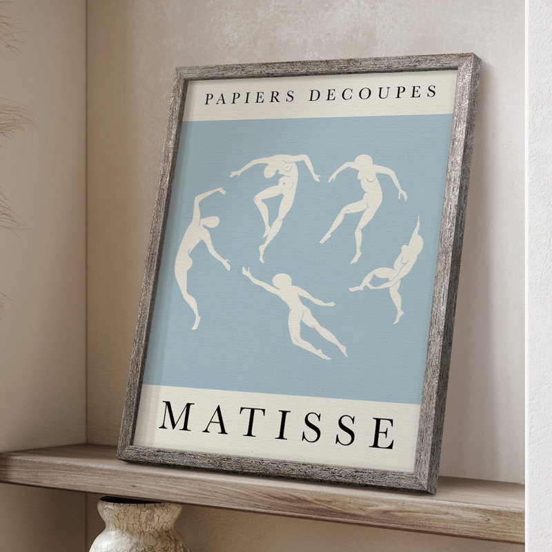 Matisse CXCII, reproduction d'art encadrée - bois massif, H 15 po x l 12 po