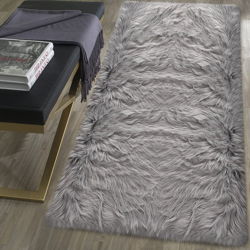 Kawena Faux Sheepskin Indoor Rug, Runner 2' x 6'