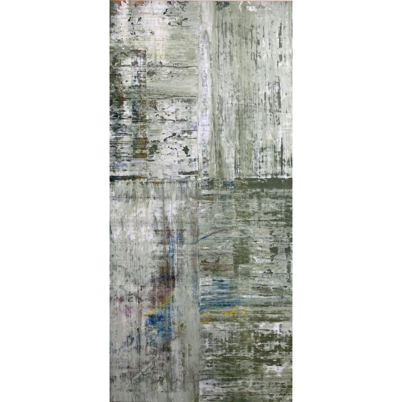Green Cross Print by John Beard, 60" H x 30" W x 2" D