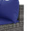 Ensemble de patio 7 pièces avec coussins en polyester gris Latitude Run®-288390565-288390585-288390584
