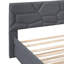 Lit plateforme double tapissier double avec tête de lit et lit gigogne simple