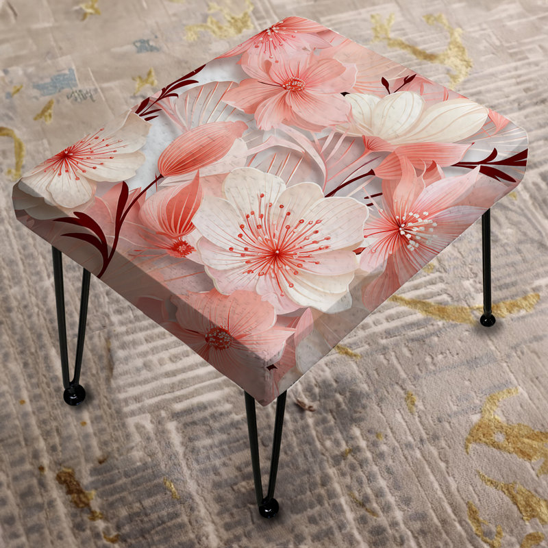 Seaside Elegance Tropical Pattern II - Tropical Rectangle Ottoman