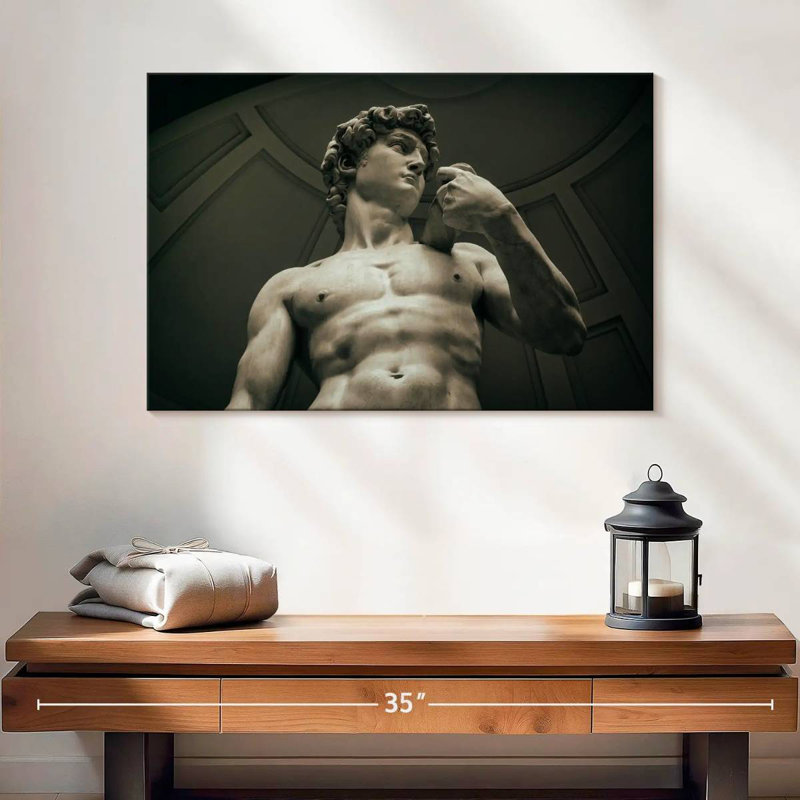 David de Michaelangelo à Florence I, H 26 po x l 39 po