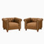 Ensemble de chaises de salon en similicuir 2 pièces Jhosep-567832043