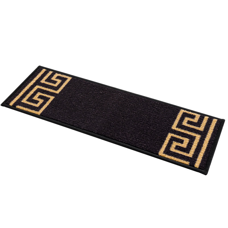 Tapis d'escalier antidérapant Ubaid, 7, Noir