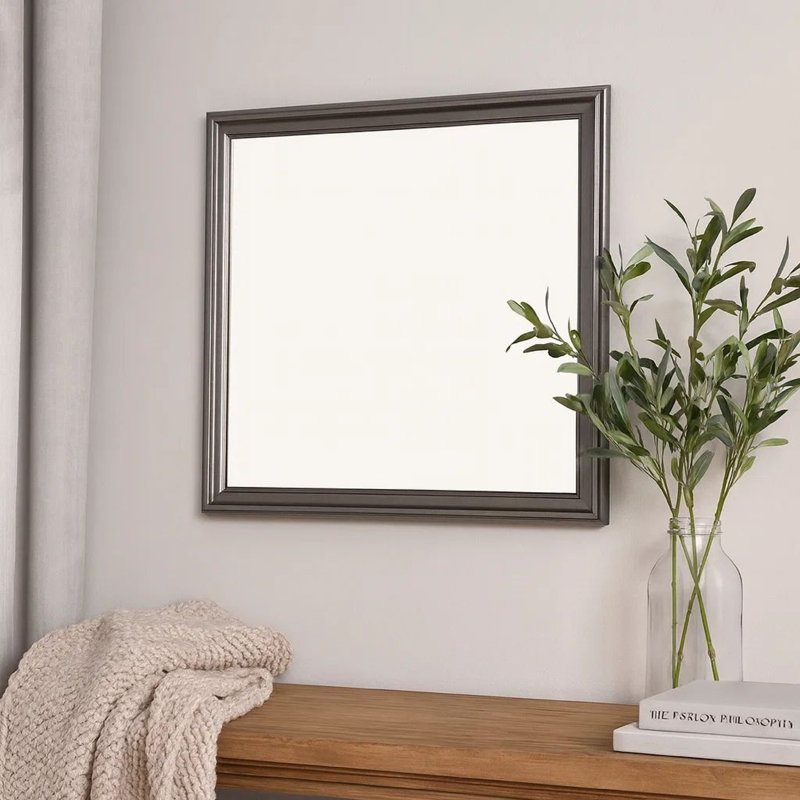 Miroir pour commode, Gris/argent