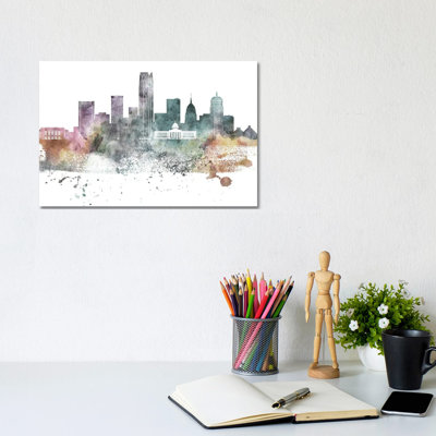 Oklahoma Pastel Skylines - Wrapped Canvas Painting