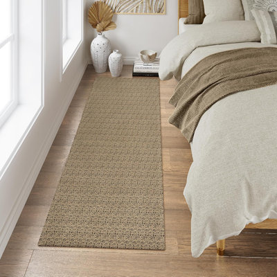 Tapis lavable en coton tissé antidérapant - Design confortable et confortable pour le salon, la chambre à coucher ou la cuisine