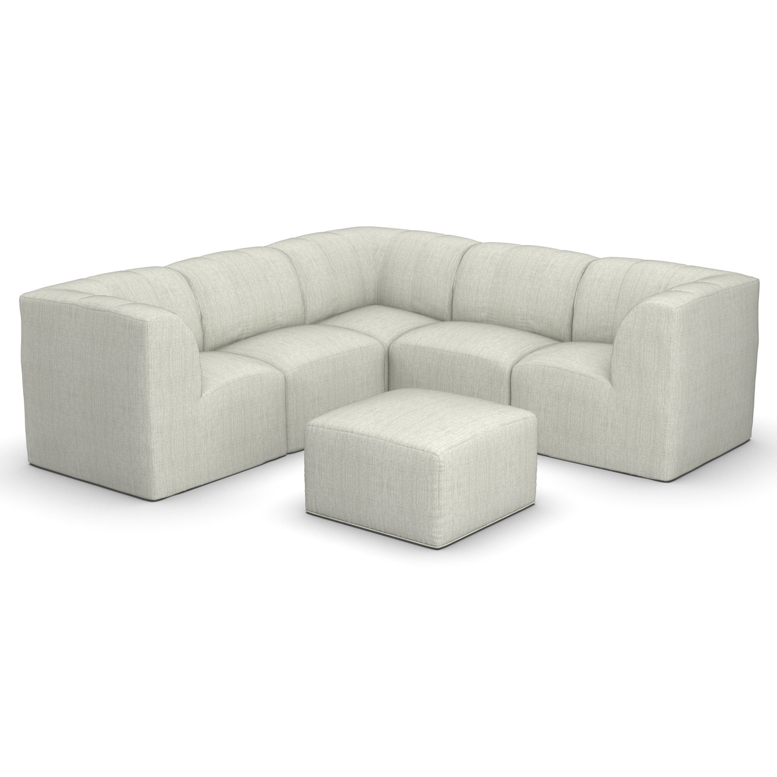 Praia 6-Person Patio Seating Group, Canvas Granite Sunbrella® Canvas