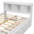 Full Bed With Bookcase Headboard, Under Bed Storage Drawers And Bed End Storage Case-1758597704