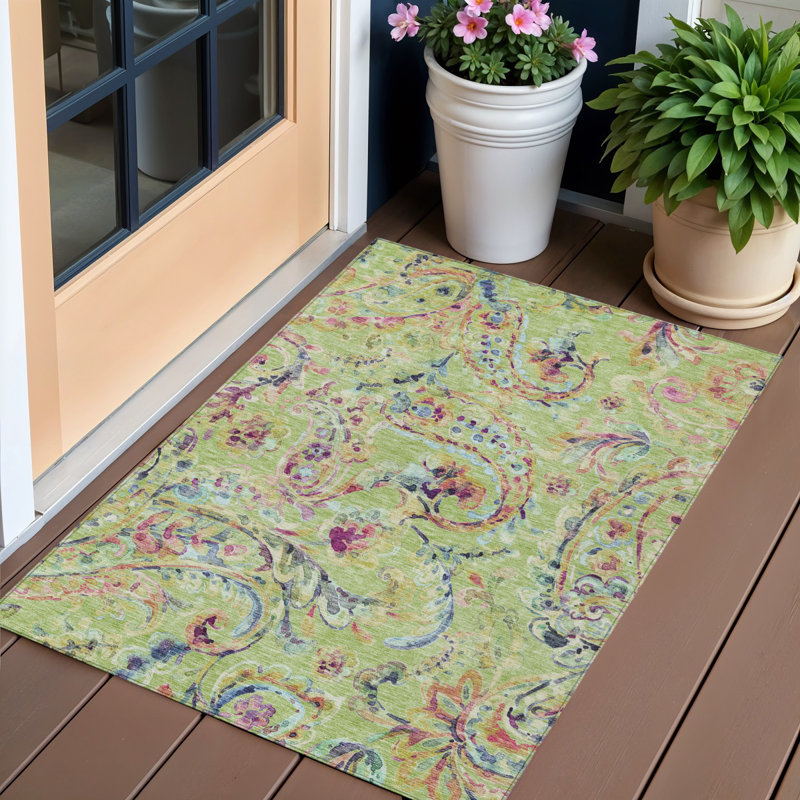 HomeRoots Rectangle Machine Woven Area Rug