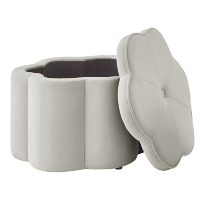 Set of 4 Ottoman with Storage