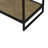 Jaylan Chairside Table w/ Tempered Glass Top & 1 Bottom Shelf
