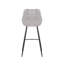 Upholstered Counter Stool with Metal Frame-748741092